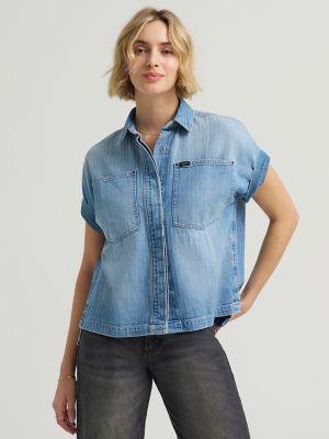 Women's Rolled Sleeve Utility Shirt | Women's Tops & Tees | Lee® by LEE JEANS
