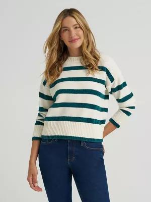 Women's Striped Chenille Sweater | Women's Tops & Tees | Lee® | Shipping to Canada by LEE JEANS