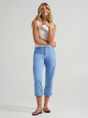 Women's Ultra Lux Comfort with Flex-to-Go Relaxed Fit Cargo Capri | Women's Capris & Crops | Lee® by LEE JEANS
