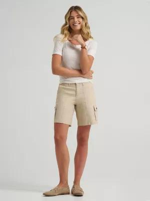Women's Ultra Lux Comfort with Flex-to-Go Relaxed Fit Cargo Short | Women's Shorts | Lee® | Shipping to Canada by LEE JEANS