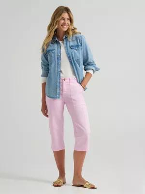 Women's Ultra Lux Comfort with Flex-to-Go Relaxed Fit Utility Skimmer | Women's Capris & Crops | Lee® | Shipping to Canada by LEE JEANS