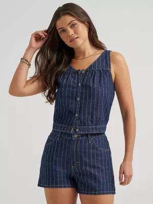 Women's V-Neck Stripe Tank Top | Women's Tops & Tees | Lee® by LEE JEANS