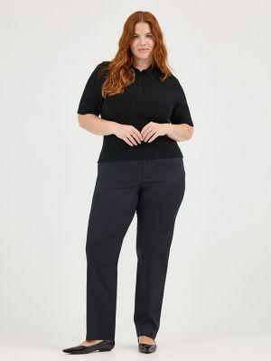 Women's Wrinkle Free Relaxed Fit Straight Leg Pant (Plus) | Women's Pants | Lee® | Shipping to Canada by LEE JEANS
