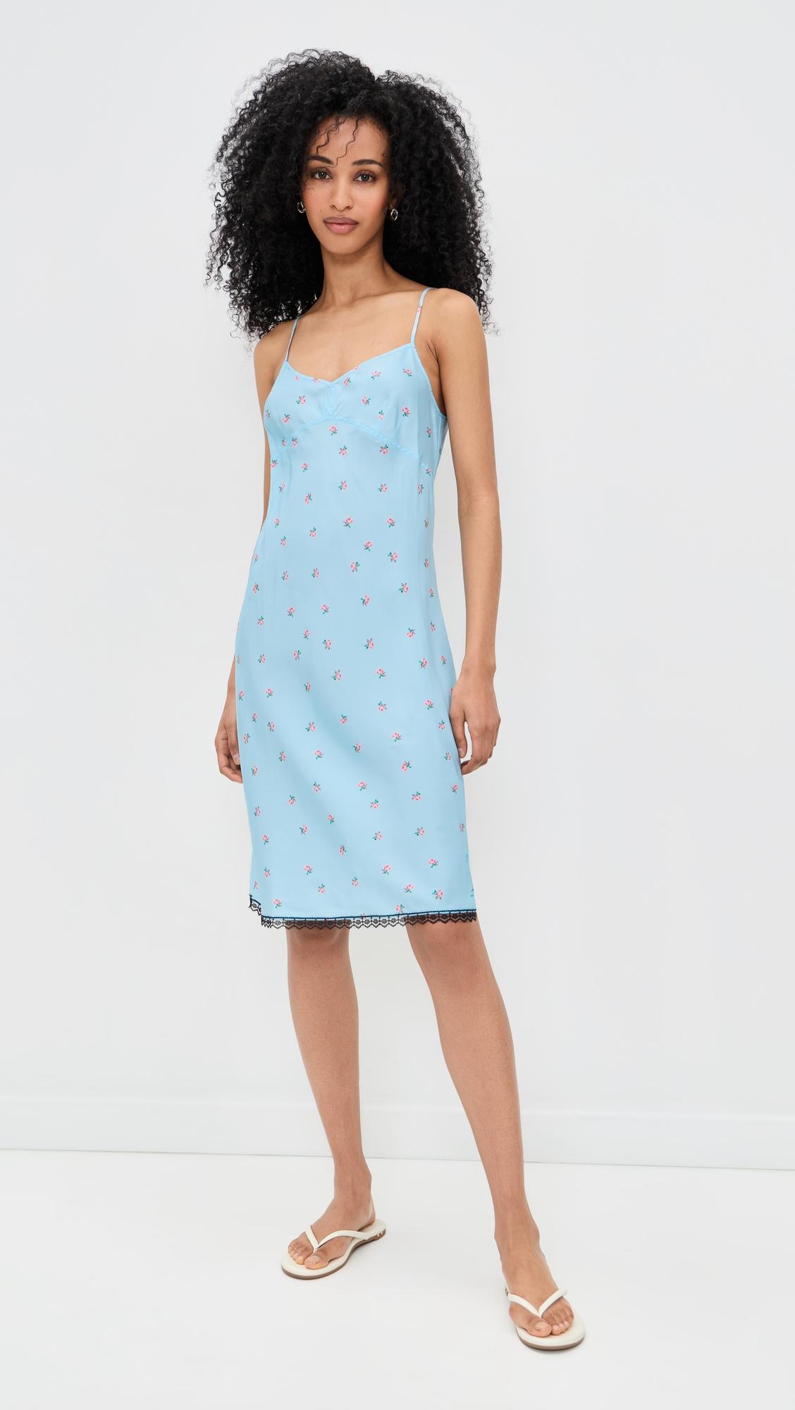 Bluebell Slip Silk Dress by LEE MATHEWS