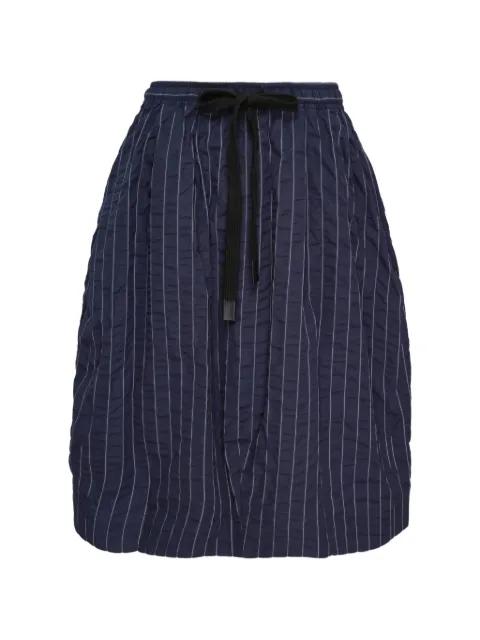 Frances pinstripe-pattern skirt by LEE MATHEWS
