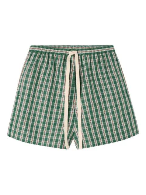 Gordon checked drawstring shorts by LEE MATHEWS