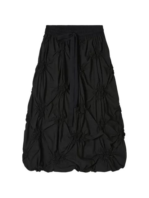 Johanna drawstring gathered midi skirt by LEE MATHEWS