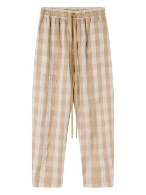 Lyle checked trousers by LEE MATHEWS