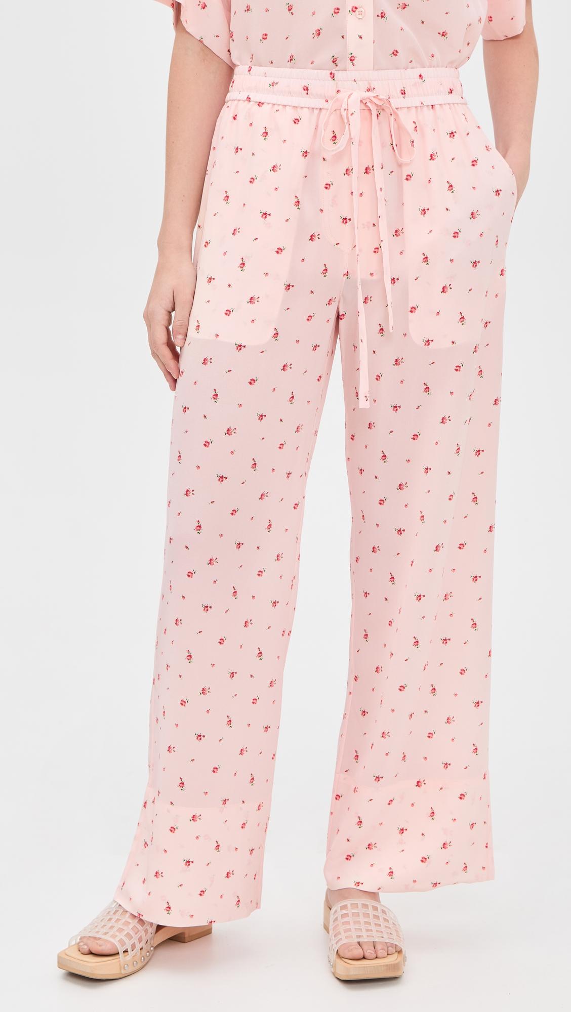 Prim Relaxed Silk Pants by LEE MATHEWS