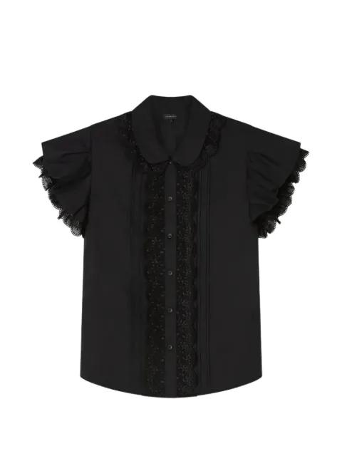Tari ruffled lace shirt by LEE MATHEWS