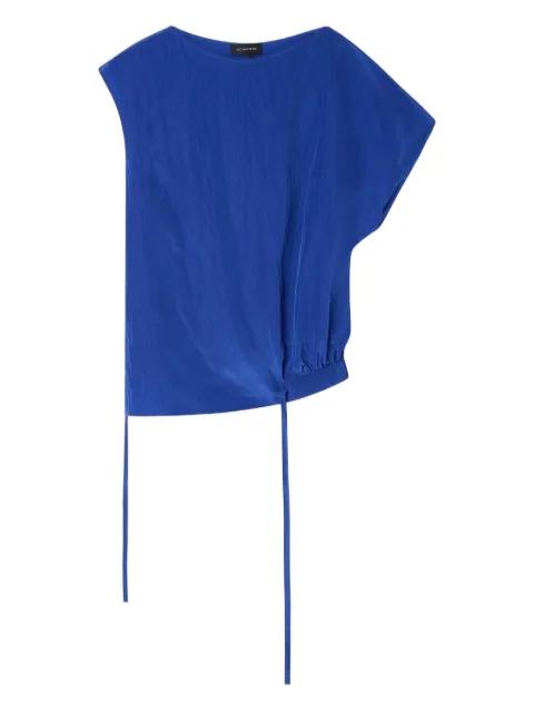 drawstring asymmetric blouse by LEE MATHEWS