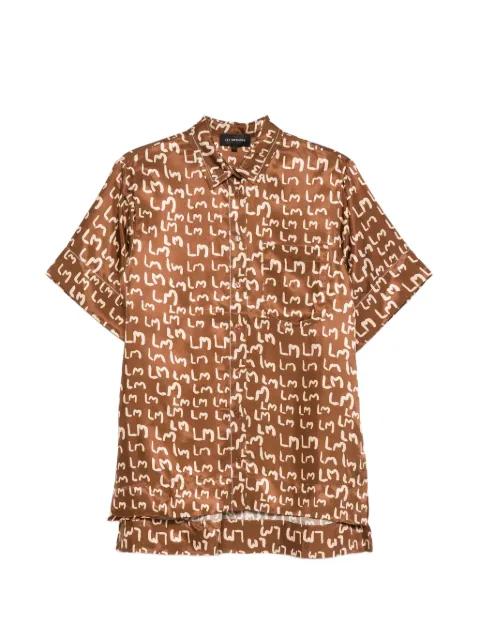 logo-print short-sleeve shirt by LEE MATHEWS