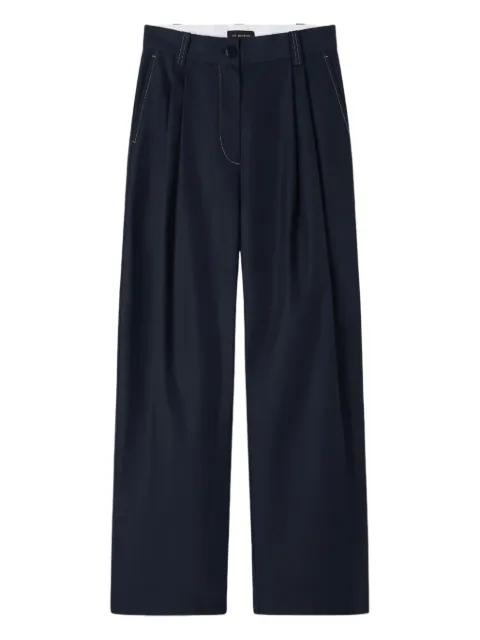pleat-detail trousers by LEE MATHEWS