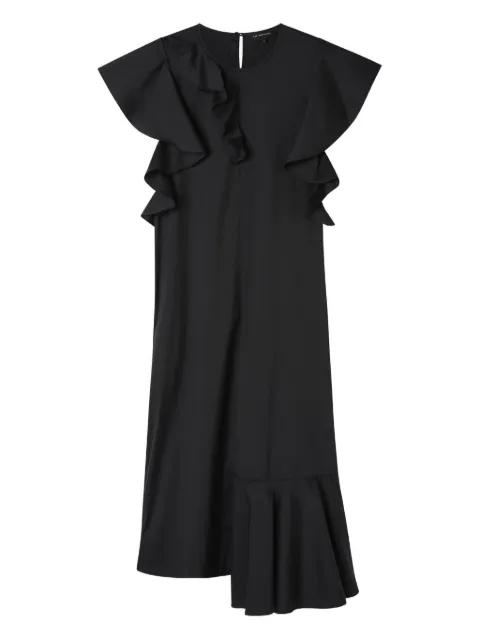 ruffle-detail midi dress by LEE MATHEWS