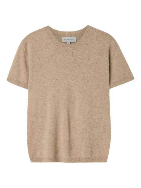 short-sleeve cashmere top by LEE MATHEWS