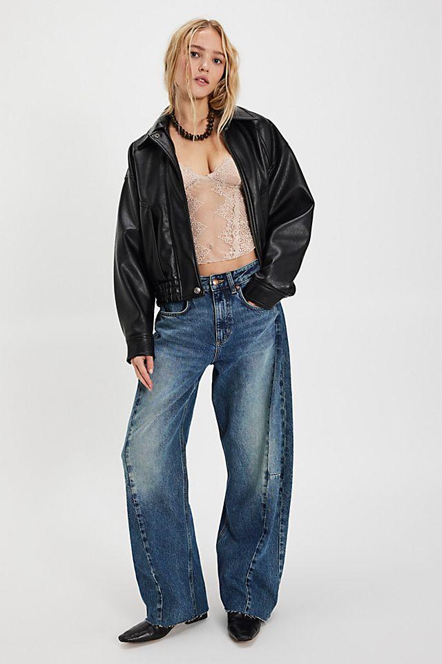 Lee Low-Slung Barrel Rider Jeans by LEE | FREE PEOPLE