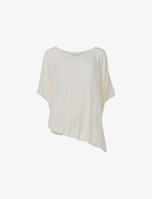 Asymmetric Loose-Fit Modal-Jersey Top by LEEM