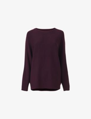 Batwing-Sleeve Relaxed-Fit Knitted Jumper by LEEM