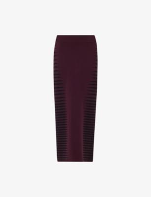 Jacquard Slim-Fit Knitted Pencil Skirt by LEEM