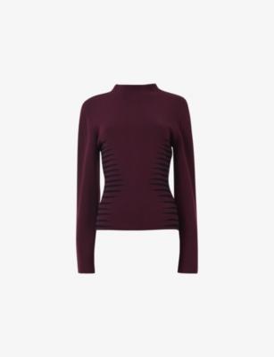 Jacquard Slim-Fit Knitted Top by LEEM