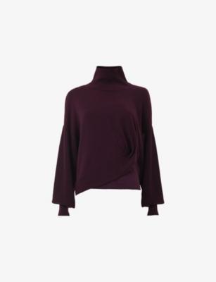 Knotted-Hem Wool-Blend Jumper by LEEM