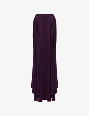 Panelled Woven Maxi Skirt by LEEM