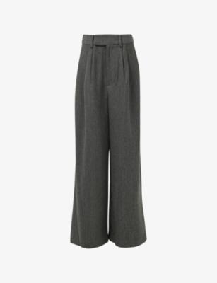 Pleated Straight-Leg Woven Trousers by LEEM