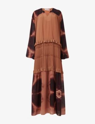 Printed Woven Maxi Kaftan by LEEM