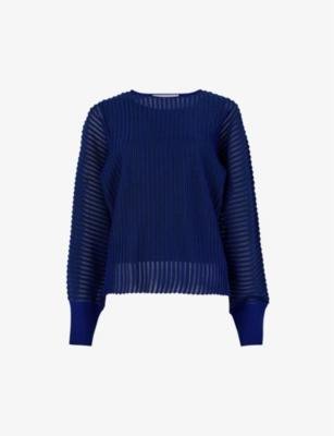 Ribbed mesh woven top by LEEM