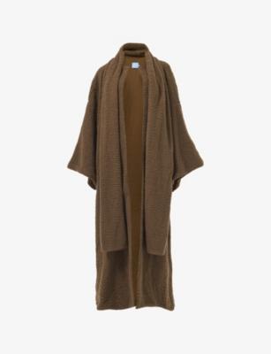Scarf Relaxed-Fit Faux-Fur Coat by LEEM