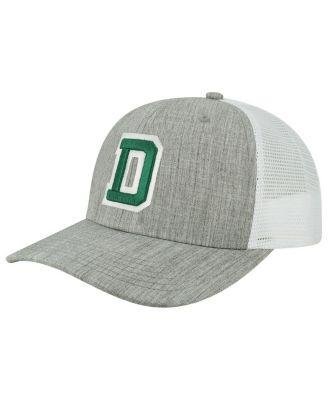 Men's Heather Gray, White Dartmouth Big Green The Champ Trucker Snapback Hat by LEGACY ATHLETIC
