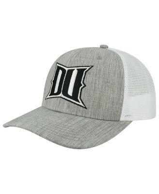 Men's Heather Gray, White Drexel Dragons The Champ Trucker Snapback Hat by LEGACY ATHLETIC