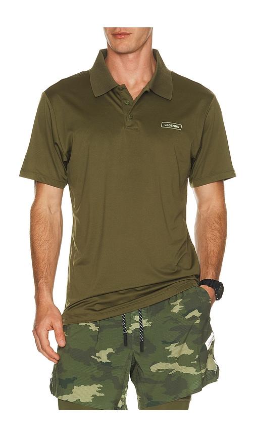 Legends Baldwin Performance Polo in Army by LEGENDS