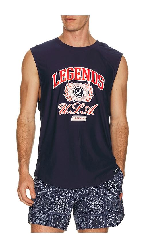 Legends Circuit USA Tank in Navy by LEGENDS