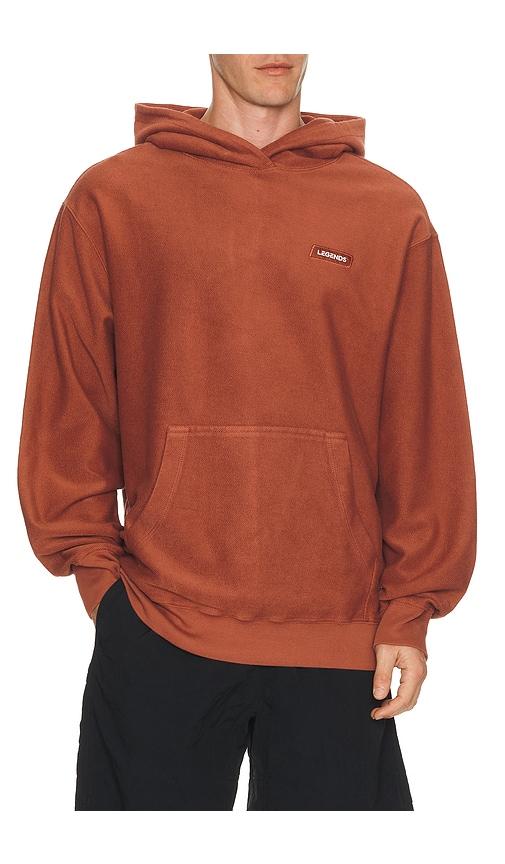 Legends Fairfax Reverse Terry Hoodie in Brick by LEGENDS