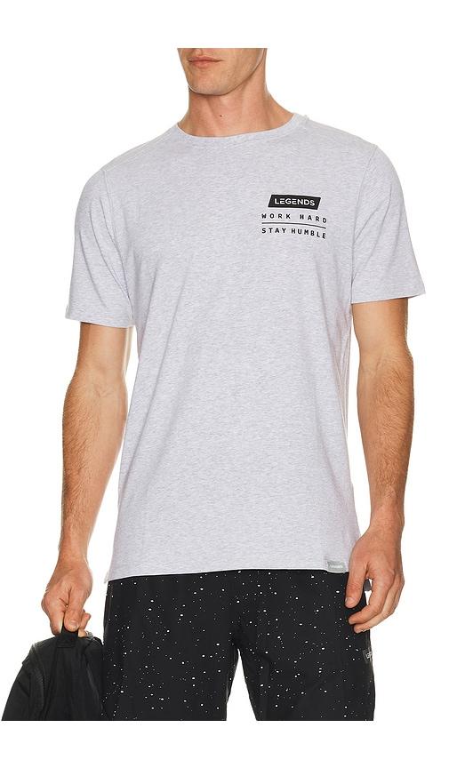 Legends Legends Work Hard Aviation Tee in Grey by LEGENDS