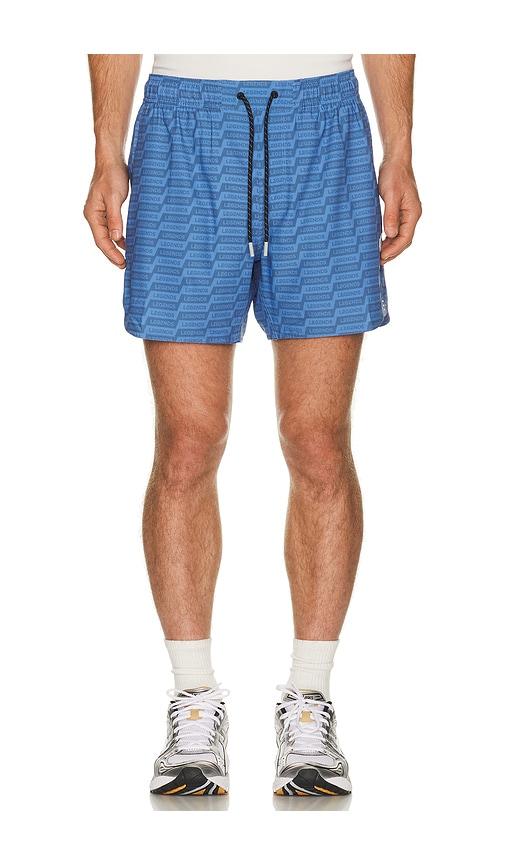 Legends Luka Short in Rhombus All Over Print 7 Lined Zephyr in Blue by LEGENDS