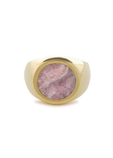 Stone-embellished signet ring by LEGIER