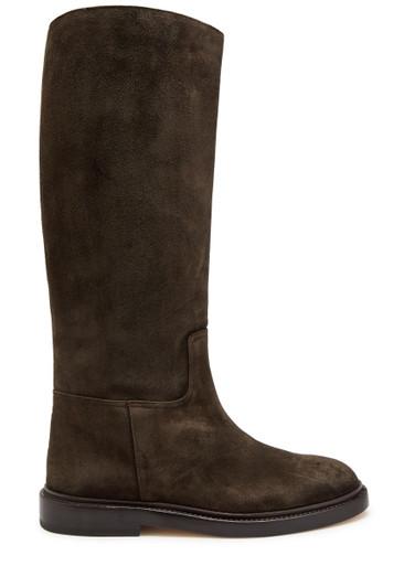 Suede knee-high boots by LEGRES