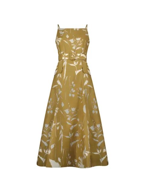 floral-print midi dress by LELA ROSE