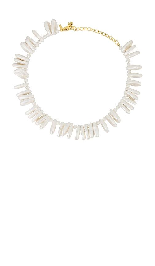 Lele Sadoughi Corfu Pearl Necklace in Ivory by LELE SADOUGHI