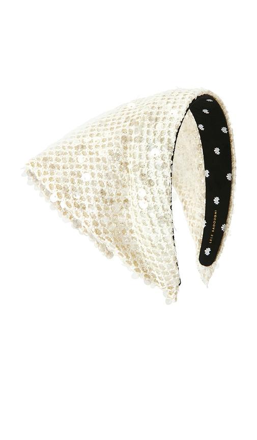 Lele Sadoughi Headband in White by LELE SADOUGHI