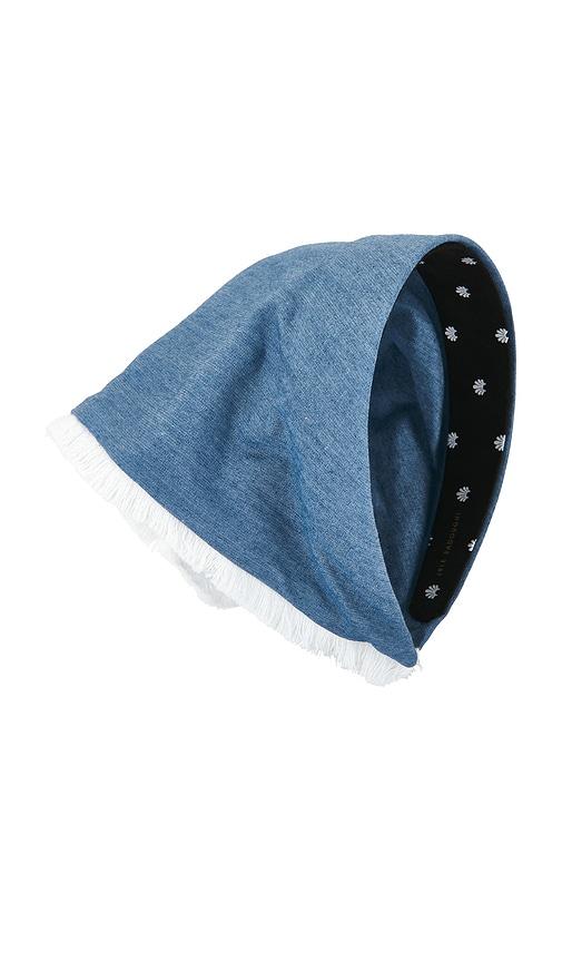 Lele Sadoughi Jackie Chambray Handkerchief Headband in Blue by LELE SADOUGHI