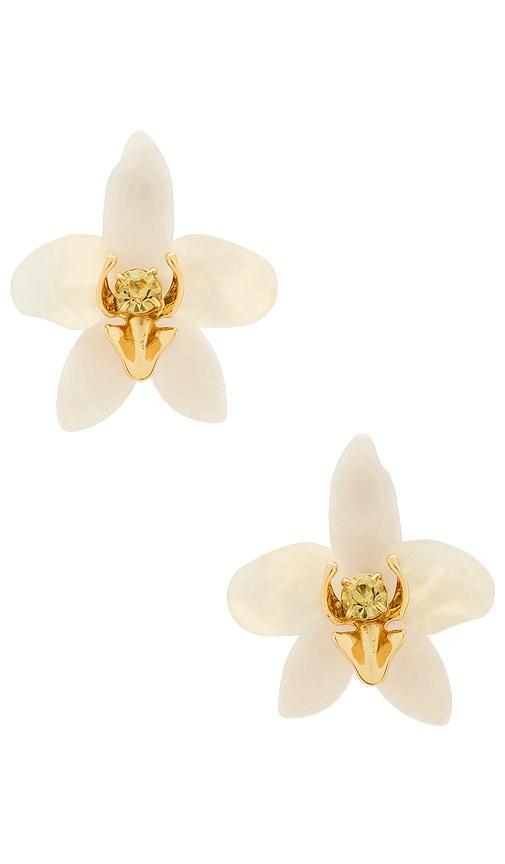 Lele Sadoughi Orchid Earrings in Ivory by LELE SADOUGHI