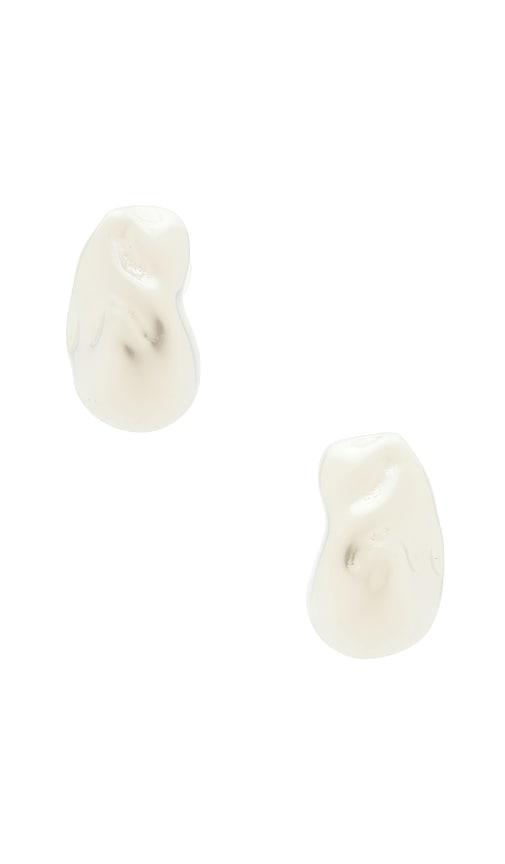 Lele Sadoughi Worth Ave Button Earrings in Ivory by LELE SADOUGHI