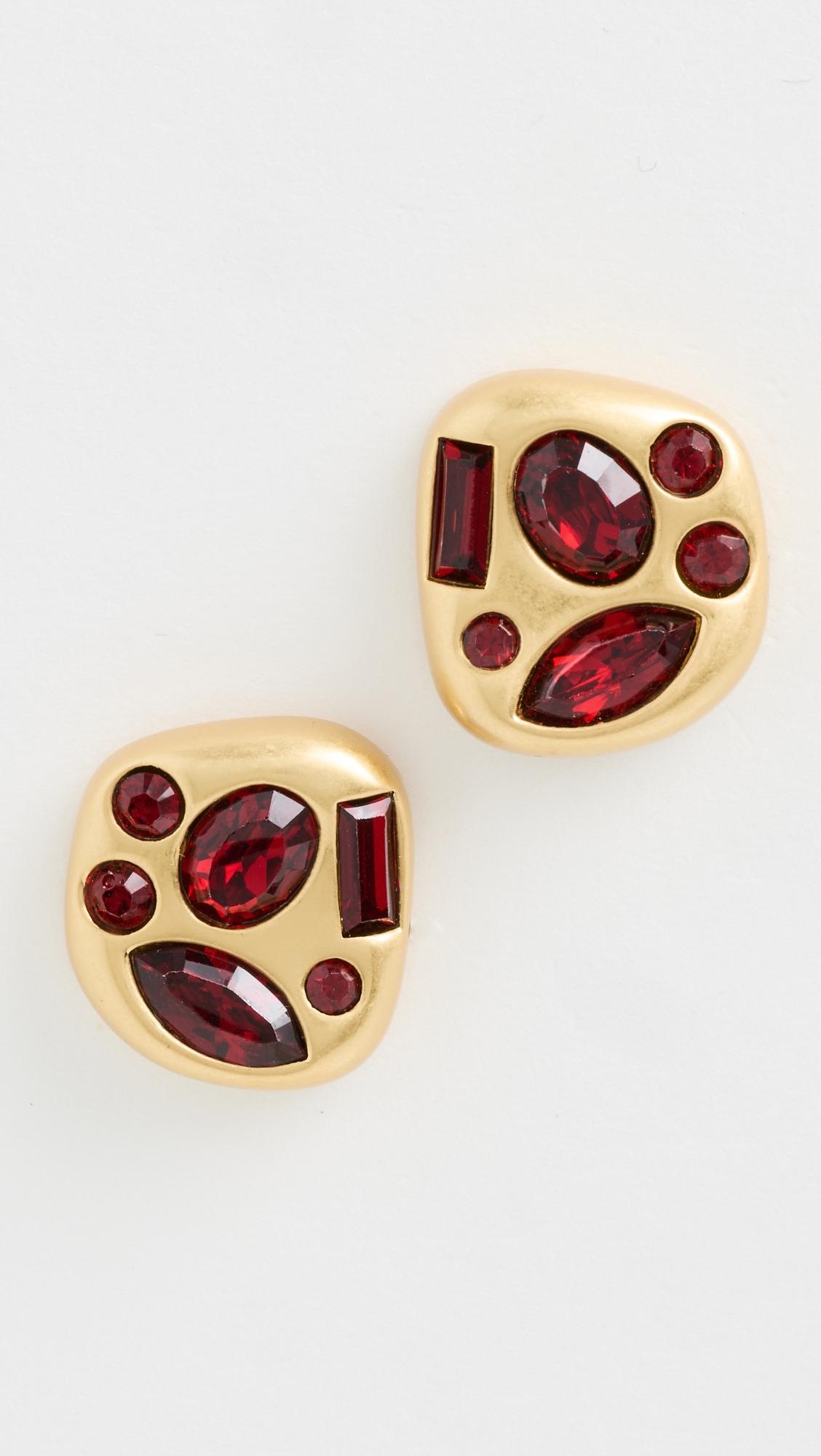 Molten Button Earrings by LELE SADOUGHI