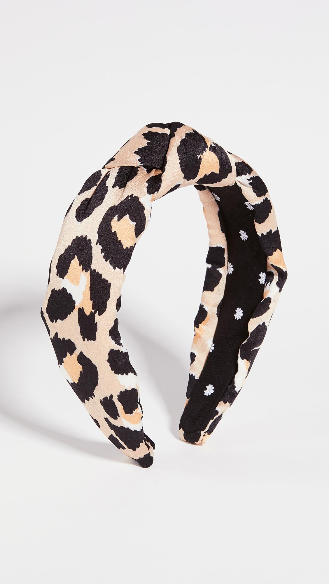 Silk Leopard Knotted Headband by LELE SADOUGHI