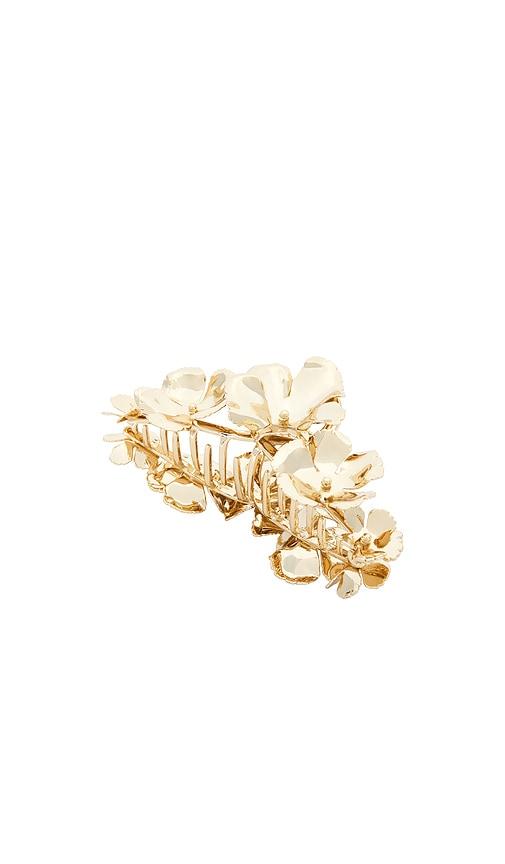 LELET NY Eden Mega Claw Clip in Metallic Gold by LELET NY