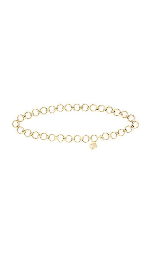 LELET NY Odette Chain Belt in Metallic Gold by LELET NY
