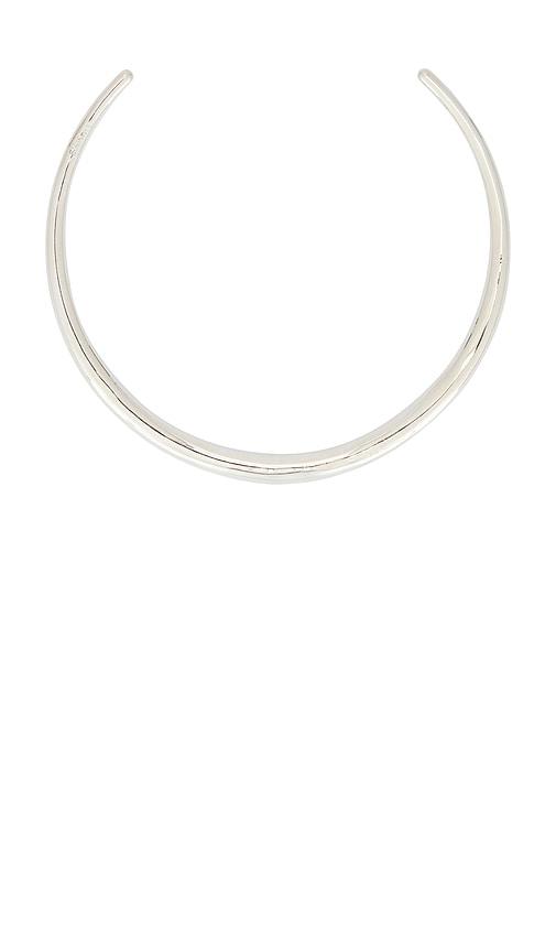 LELET NY Romy Collar Necklace in Metallic Silver by LELET NY